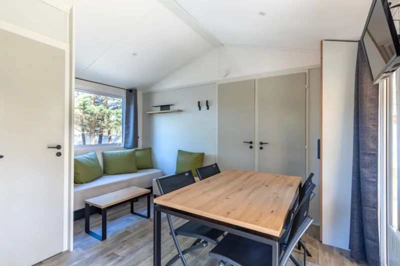 Mobil-Home Bahia Bois 29M²  - 2 Chambres Avec Une Terrasse Bois Couverte Et Une Terrasse Solarium