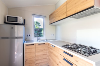 Mobil home BAHIA 29m² - 2 bedrooms (2021) semi covered wooden terrace