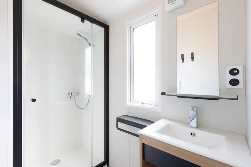 Mobil-Home Bahia Bois 29M²  - 2 Chambres Avec Une Terrasse Bois Couverte Et Une Terrasse Solarium