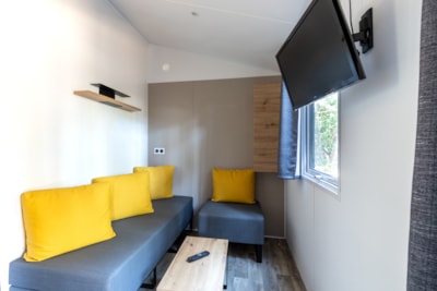 Mobil Home Modulo DUO BOIS 2 bedrooms 29m² (collection 2021) covered wooden terrace