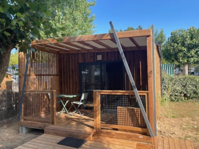 Chalet CAJOU équipé tout confort avec terrasse en bois 1 chambre - année 2025