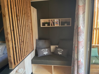Chalet CAJOU équipé tout confort avec terrasse en bois 1 chambre - année 2025
