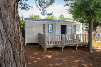 Mietunterkunft - Mobilheim Ibiza 27M² - 2 Zimmer (2016-2017) Holzterrasse - Ushuaïa Villages - Camping la Conge ***