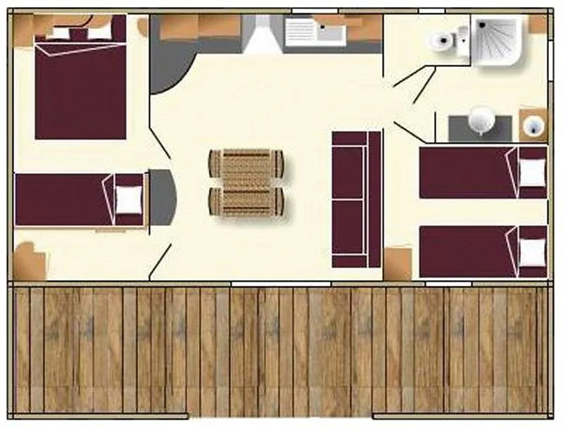 C- Chalet Alizé 3 Chambres