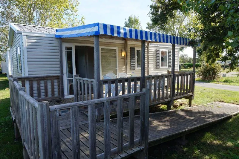C- Mobil-Home Helios - Pmr - 2 Chambres 32M² Avec Terrasse Couverte