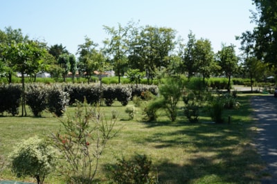 Pitch with individual sanitary facilities