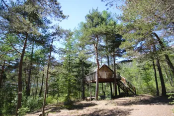 Mietunterkunft - Baumlodge- Zelt - Camping Rioclar