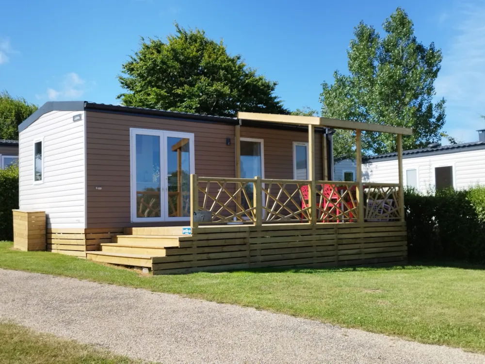 Mietunterkunft - Mobilheim Riviera Sunêlia Prestige 2 Zimmer - Camping Sunêlia L'Aiguille Creuse
