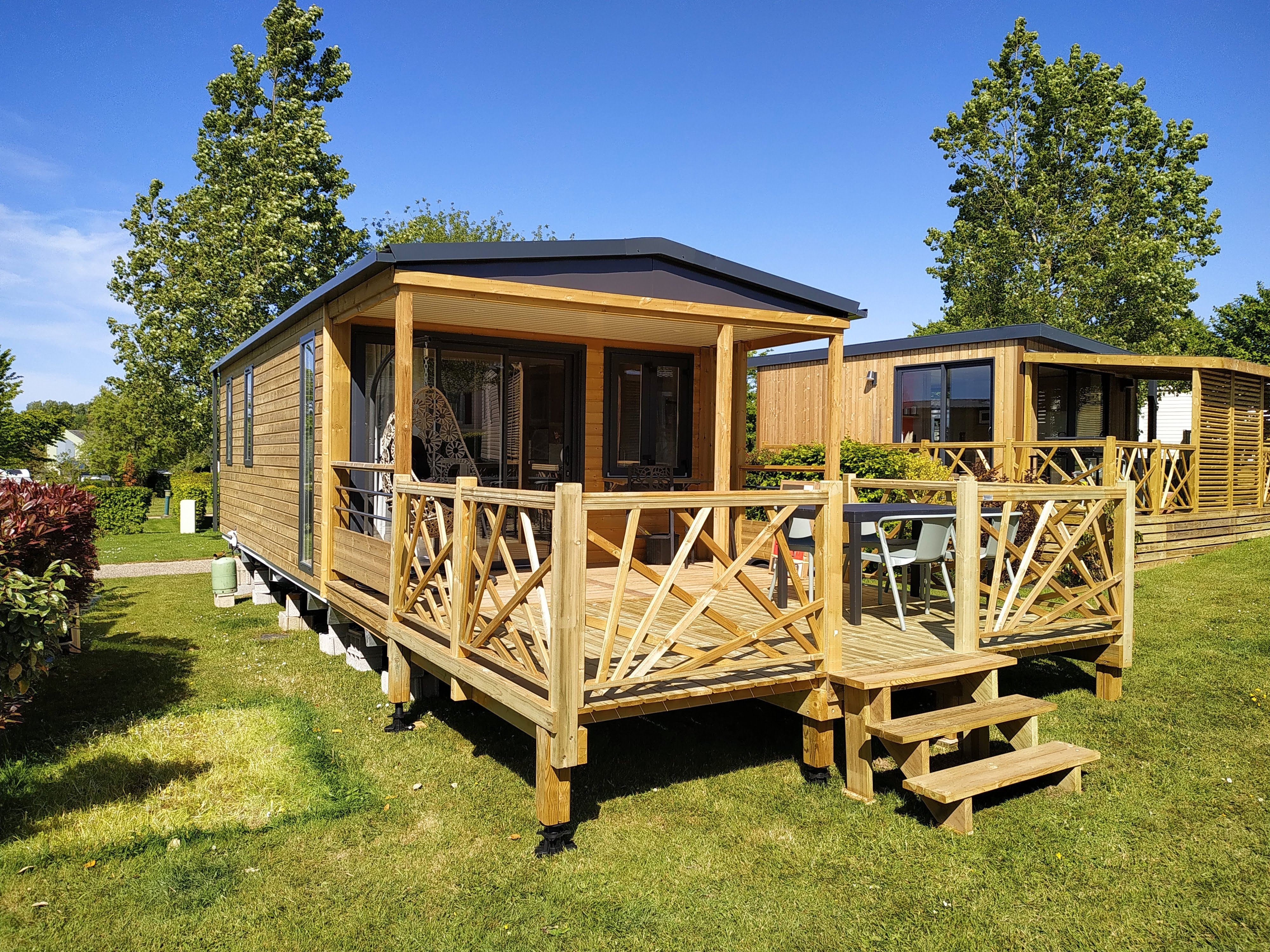 Location - Mobil-Home Living Sunêlia Luxe 2 Chambres - Camping L'Aiguille Creuse