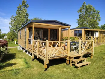 Accommodation - Mobile-Home Living Sunêlia Luxe 2 Bedrooms - Camping Sunêlia L'Aiguille Creuse