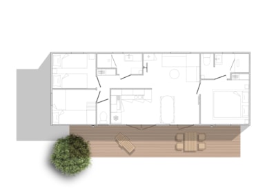 Sunêlia Luxe "Le Lupin" 6 pers. 3 bdrm. 2bath. — 2