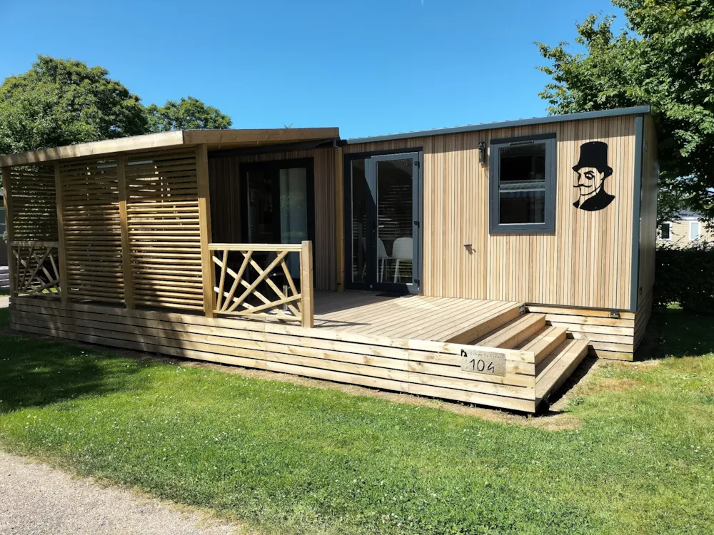 Mietunterkunft - Mobilheim Le Lupin Sunêlia Luxe 3 Zimmer - 2 Badezimmer - Camping Sunêlia L'Aiguille Creuse