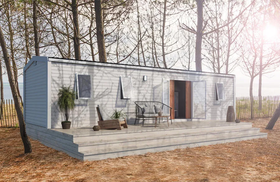 Location - Mobil Home "Le Manneporte" Sunelia Prestige 3 Chambres 2 Salles De Bain 6 Pers - Camping Sunêlia L'Aiguille Creuse