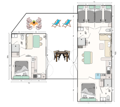 Sunêlia Prestige "Les Valleuses" 8 pers. 4 bedrooms. 3 bathrooms. — 3