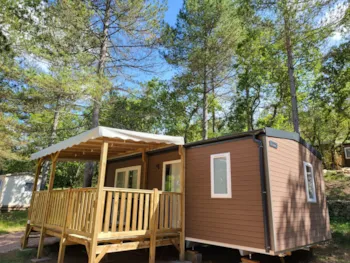 Mietunterkunft - Mobilheim Riviera + Klimaanlage - Camping de Graniers