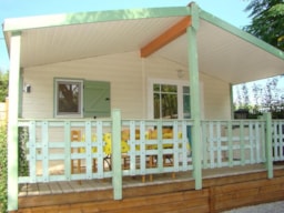 Location - Chalet Privilege 2 Chambres - Clim - Tv - 40M2 - Camping Cap Sud