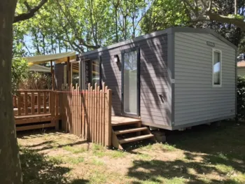 Mietunterkunft - Mobilhome Privilege 2Ch 4/6P Tv - Clim - Lv - Camping Cap Sud