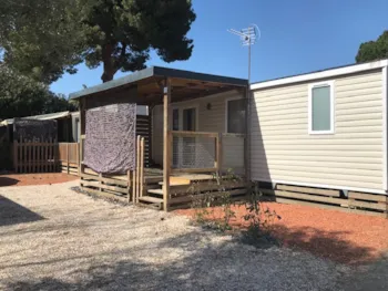 Mietunterkunft - Mobilhome Privilege 2 Chambres  Tv - Clim - Camping Cap Sud