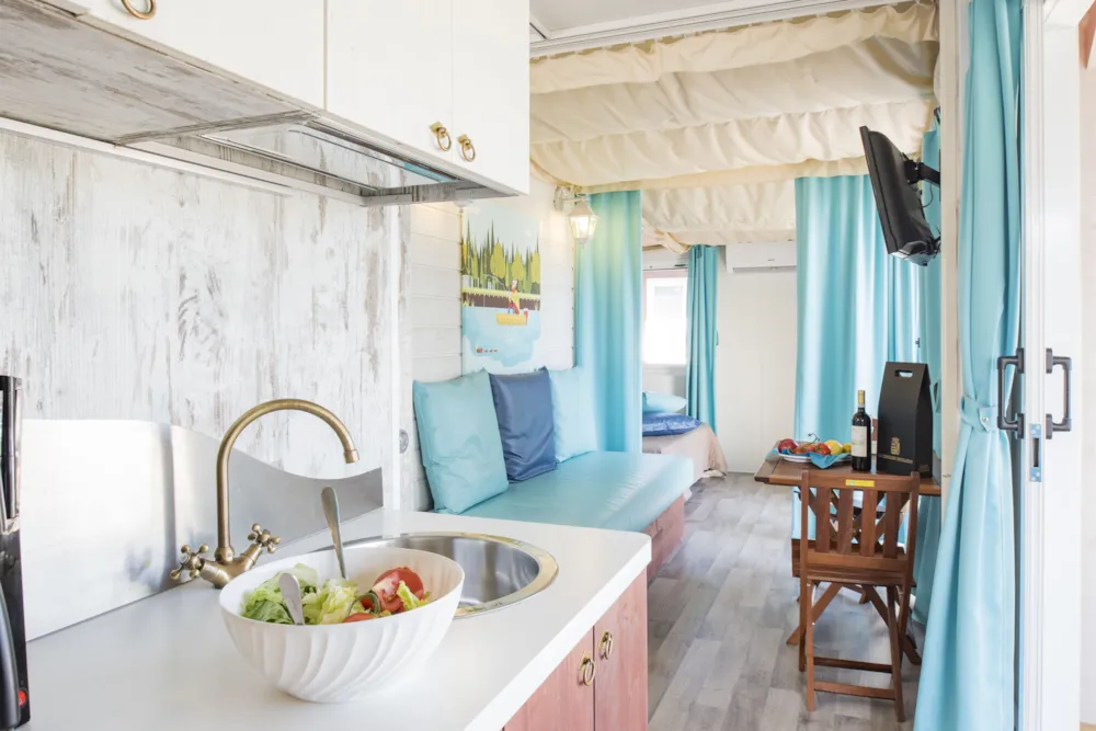 Mietunterkunft - Maxikaravan Aquaborgo - La Rocca Camping