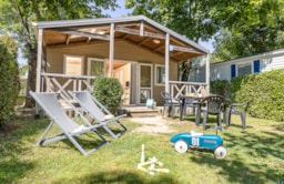 Location - Chalet Premium 3 Chambres - 6 Pers - Camping Paradis La Grand'Métairie****