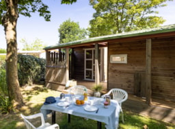 Huuraccommodatie(s) - Chalet Comfort 26M² (3 Slaapkamers) - Camping Paradis La Grand'Métairie****