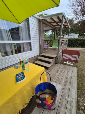 Location - Mobilhome Loft Avec Terrasse Couverte (4 Adultes Maxi) - 2 Chambres. - Camping les PEUPLIERS
