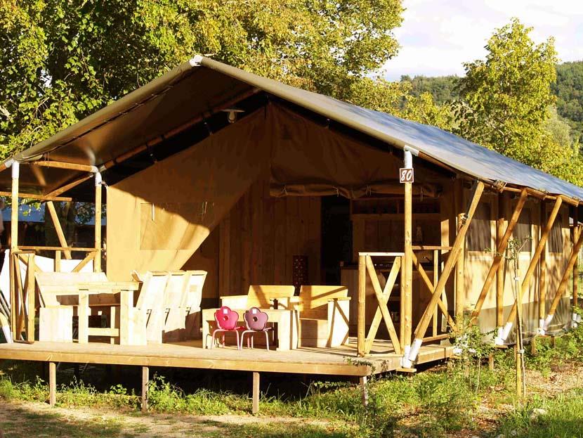 Location - Tente  Safari- 2 Chambres - 1 Salle De Bain - - Camping Le Ruisseau, Bidart