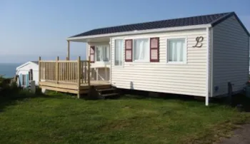 Mietunterkunft - Mobilheim Pacifique 29M² Halbbedeckte Terrasse - CAMPING BELLEVUE MER
