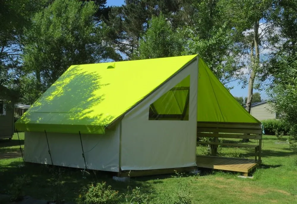 Location - Tente Lodge Sahari (Sans Sanitaires) - 17M² - 2 Chambres - Camping Kerlaz