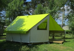 Mietunterkunft - Zelt Ecolodge Sahari 17M² 2 Zimmer - Ohne Sanitäranlagen - Camping Kerlaz