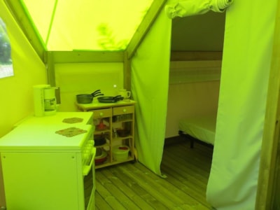 Tent Ecolodge SAHARI (without toilet blocks) - 17m² - 2 bedrooms — 4