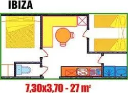 Mobil-Home Ibiza Duo Eco - 27M² - 2 Chambres