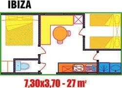 Mobile home IBIZA DUO ECO - 27m² -  2 bedrooms — 2