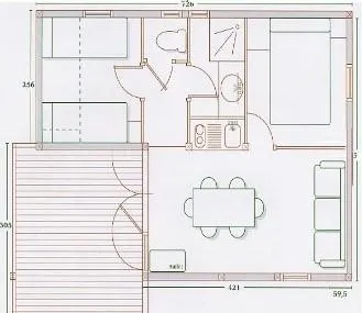 Chalet Sun - 29M² - 2 Chambres