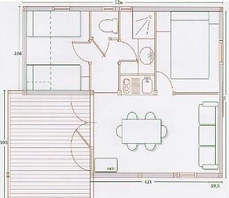 Chalet SUN - 29m² - 2 bedrooms — 8