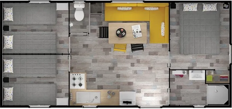 Mobil-Home Bermudes - 31M² - 3 Chambres
