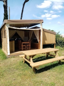 Mietunterkunft - Bungalow Lodge Cop'camp  18M² 2 Zimmer 2020 - Ohne Sanitäranlagen - Camping Kerlaz