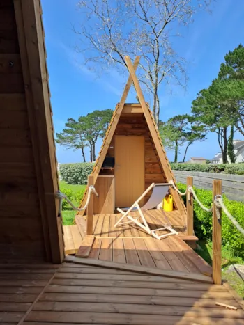 Mietunterkunft - Tipihütte 12M², 2 Zimmers 2023 Ohne Eigene Sanitäranlagen - Camping Kerlaz