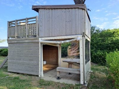 Cabin on piles CAMPETOILE (without toilets blocks) - 10 m² - 1 bedroom — 2