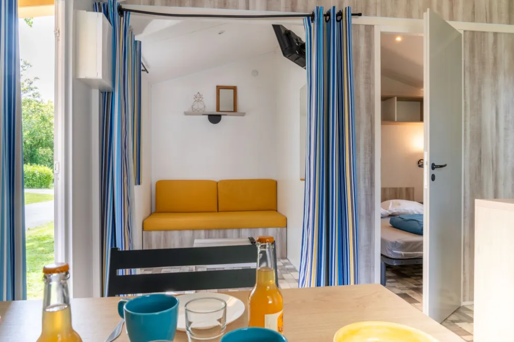 Location - Mobil-Home Ibiza Solo - 20M² - 1 Chambre - Camping Kerlaz