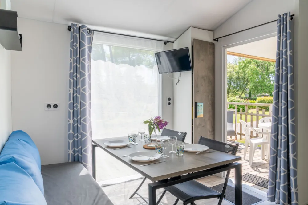 Location - Mobil-Home Malaga Compact - 23 M² -  2 Chambres - Camping Kerlaz