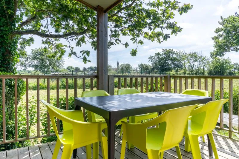 Location - Mobil-Home Camelia - 29M² - 3 Chambres - Camping Kerlaz