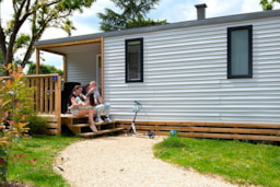 Huuraccommodatie(s) - Mobile-Home Montreuil Premium 32 M² (2 Bedr)+ Terrace + Air-Conditioning - Camping Les Nobis d'Anjou