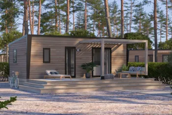 Mietunterkunft - Mobilheim Eden Falun 29 M² (2 Schlafzimmer) + Überdachte Terrasse - Camping Les Nobis d'Anjou