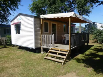 Mietunterkunft - Mobilheim Armor Confort 33M² - 3 Zimmer / Überdachte Terrasse + Tv - Flower Camping Domaine de Pendruc