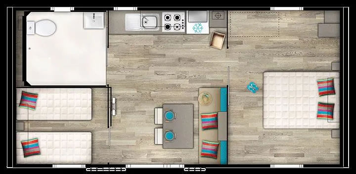 Mobilhome Molene Confort Pmr 31M² - 2 Chambres / Terrasse Couverte + Tv