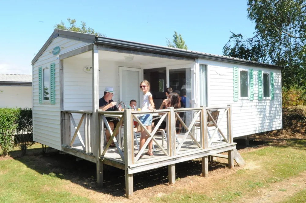 Location - Mobilhome Iroise Standard 27M² - 2 Chambres / Terrasse Intégrée Semi-Couverte + Tv - Flower Camping Domaine de Pendruc