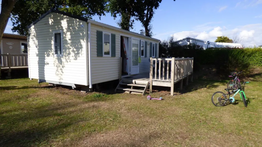 Location - Mobilhome Celtique Standard 27M² - 2 Chambres / Terrasse + Tv - Flower Camping Domaine de Pendruc