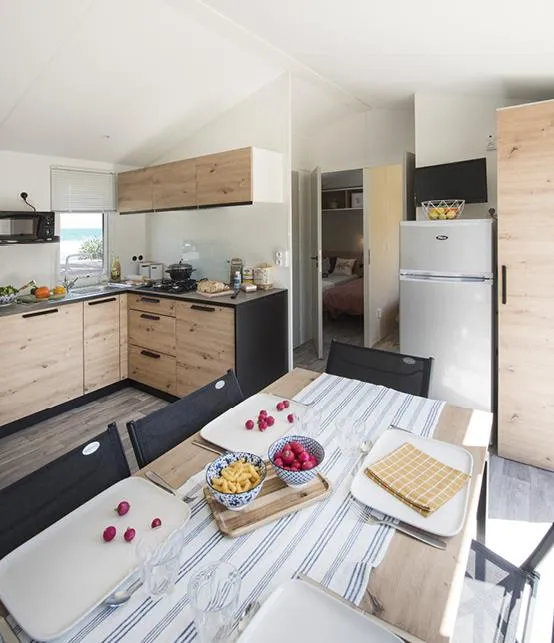Mobilhome Family Espace Premium 40M² - 4 Chambres - 2 Sdb / Terrasse Couverte + Tv + Lv + Draps