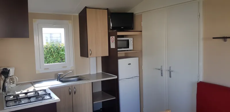 Mobilhome Atlantique Standard 27M² - 2 Chambres / Terrasse Intégrée Semi-Couverte + Tv